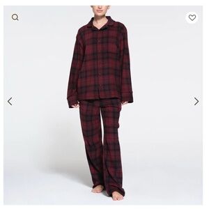 Skims Fleece Sleep Unisex Flannel Pajama - Top only